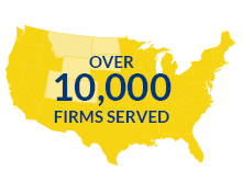 Over 10,000 firms served